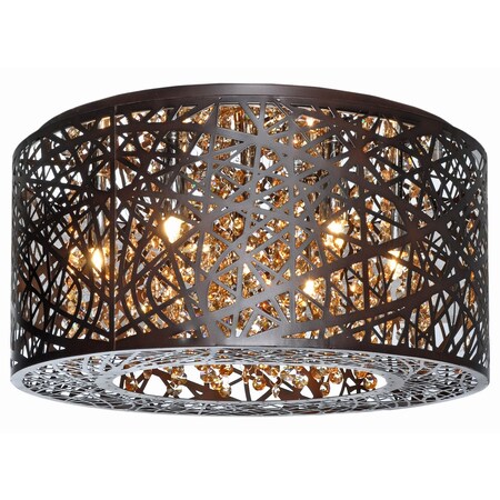 Et2 Inca 7-Light Flush Mount E21300-10BZ